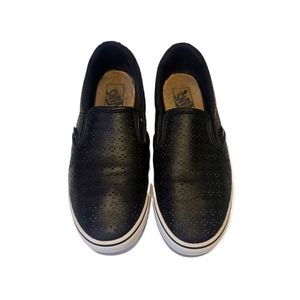 VANS WOMENS BLACK LEATHER SZ 9